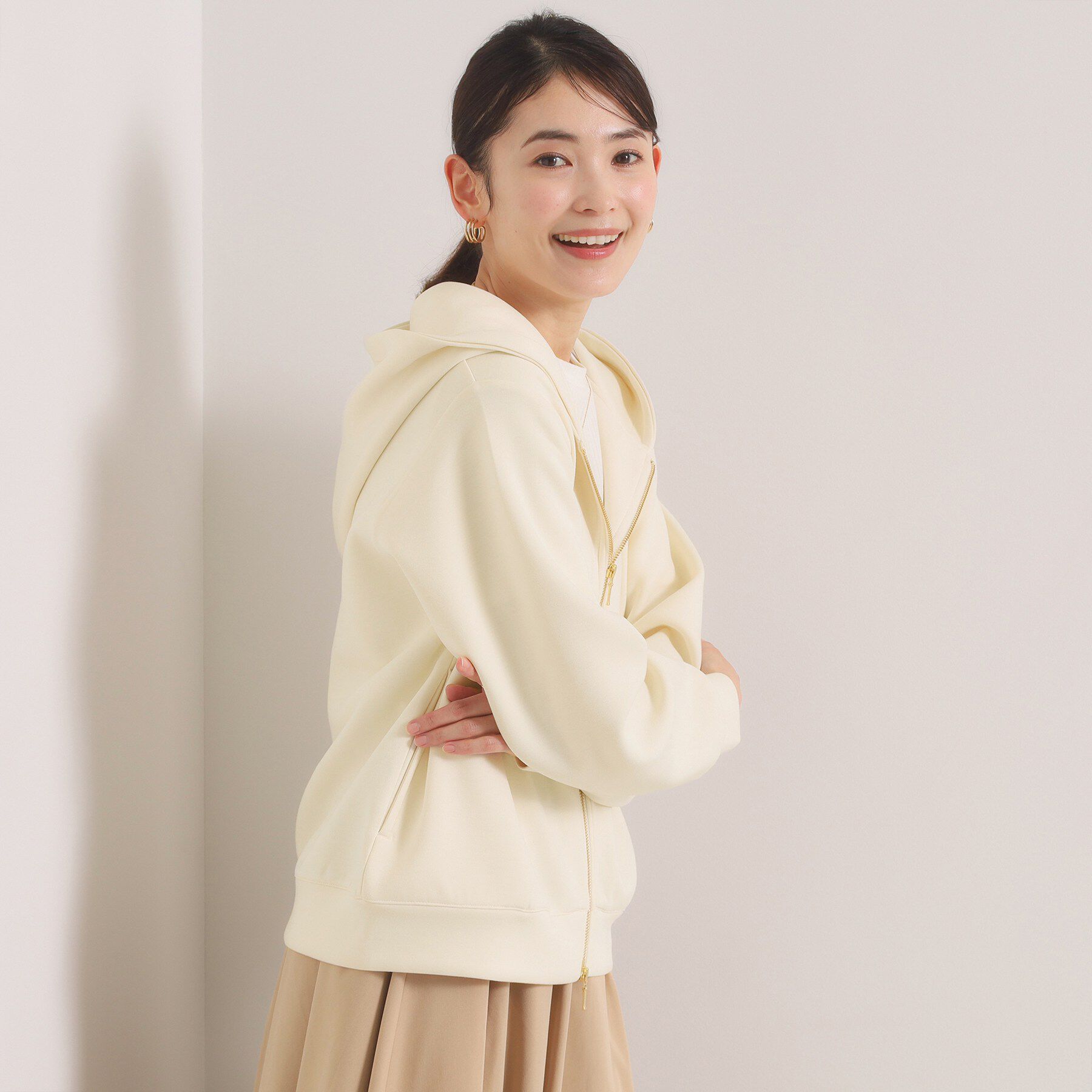 ITS&rsquo;DEMO「【花粉防止／洗濯機OK】ダンボールパーカー」|パーカー|