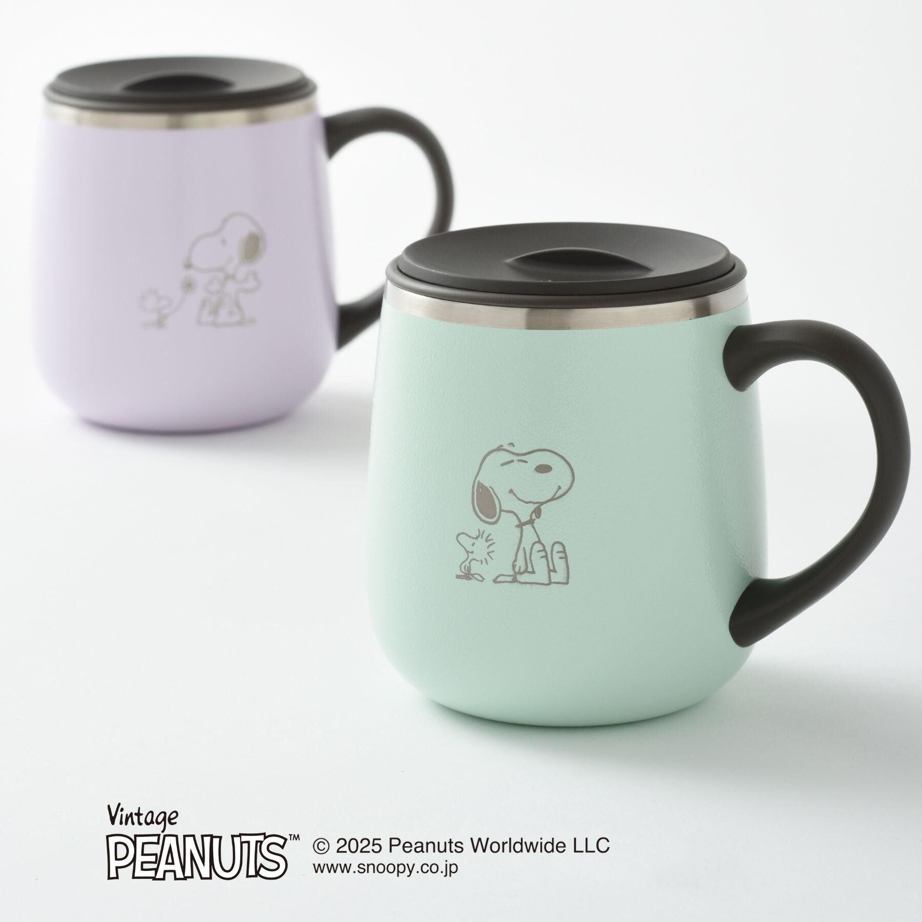 212 KITCHEN STORE「PEANUTS 蓋つきステンレスマグShort MINT GREEN ＜BRUNO ブルーノ＞」|グラス・マグカップ|