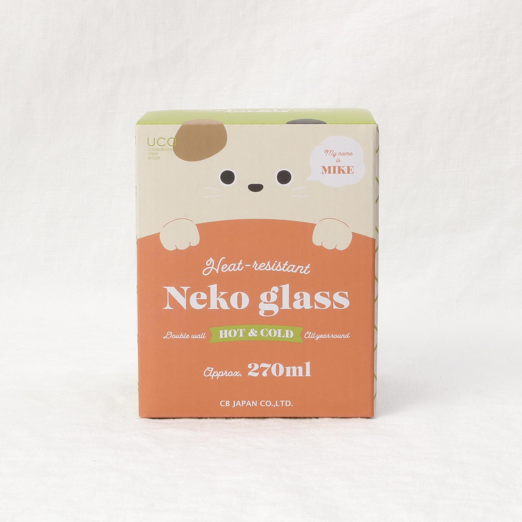 212 KITCHEN STORE「uca 耐熱ネコグラス ミケ」|グラス・マグカップ|