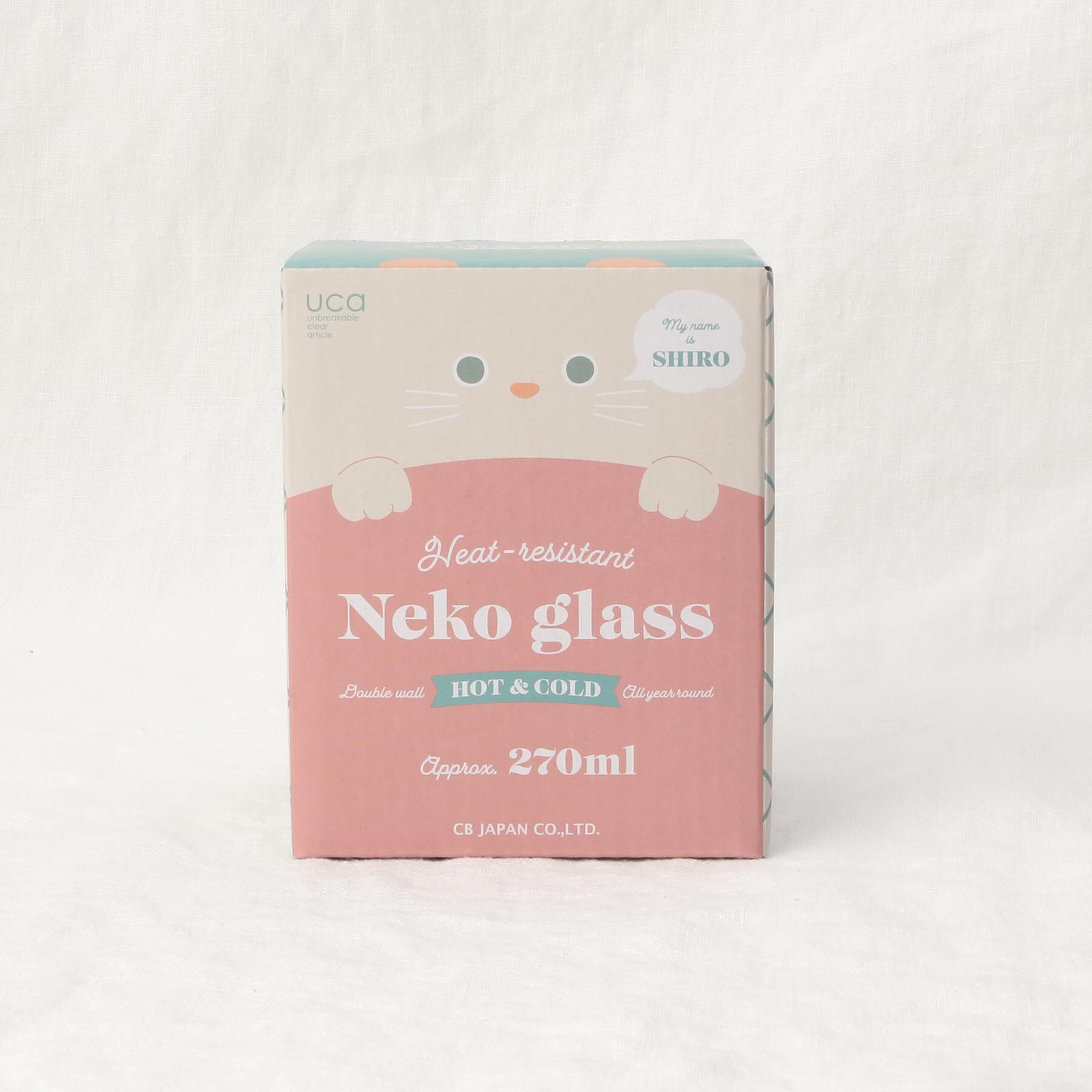 212 KITCHEN STORE「uca 耐熱ネコグラス シロ」|グラス・マグカップ|