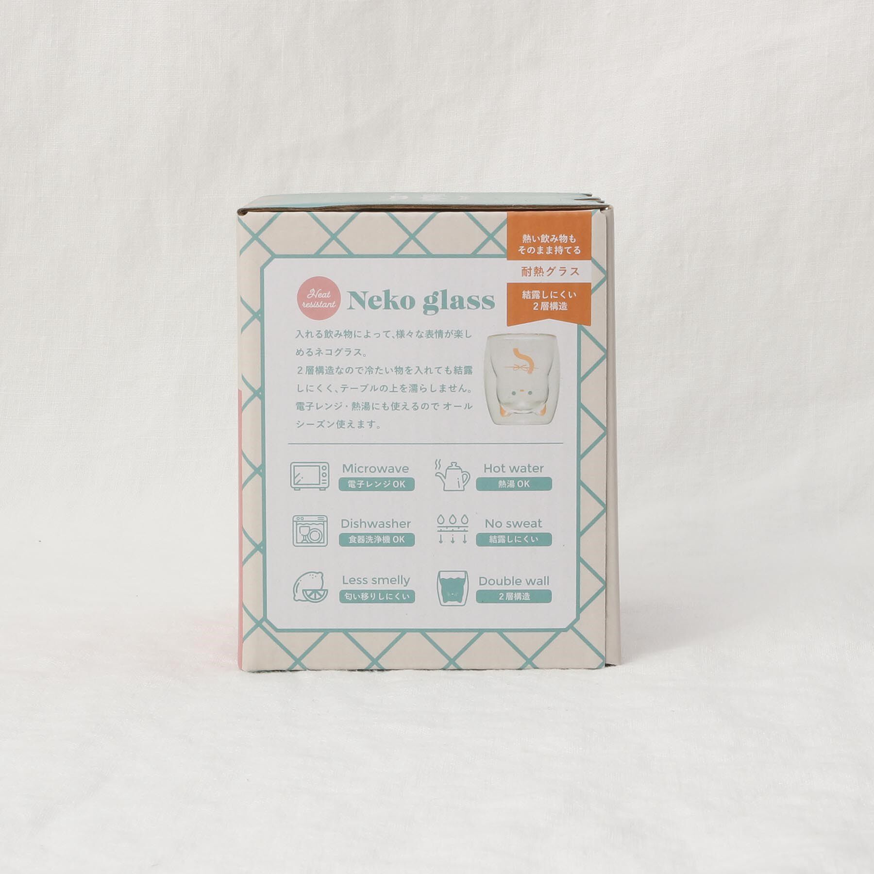 212 KITCHEN STORE「uca 耐熱ネコグラス シロ」|グラス・マグカップ|