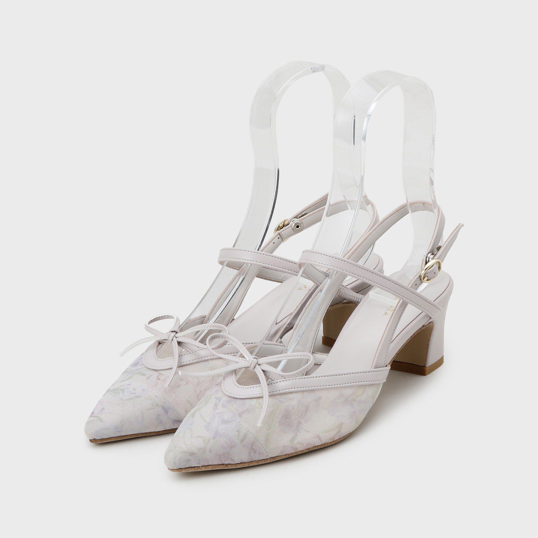 ESPERANZA「チュールリボンバックストラップパンプス」|パンプス|