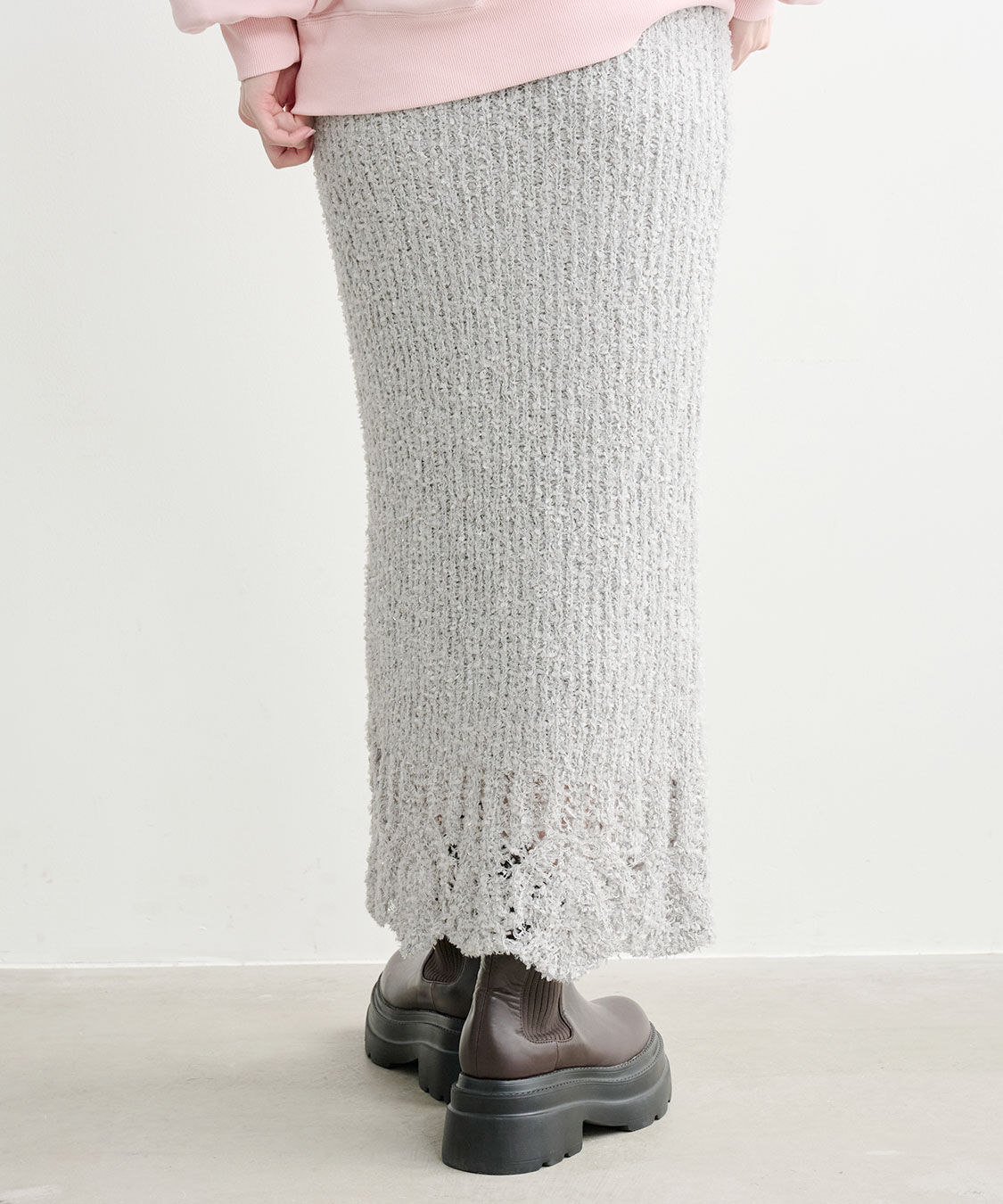 COCO DEAL「柄編みニットタイトスカート」|スカート|