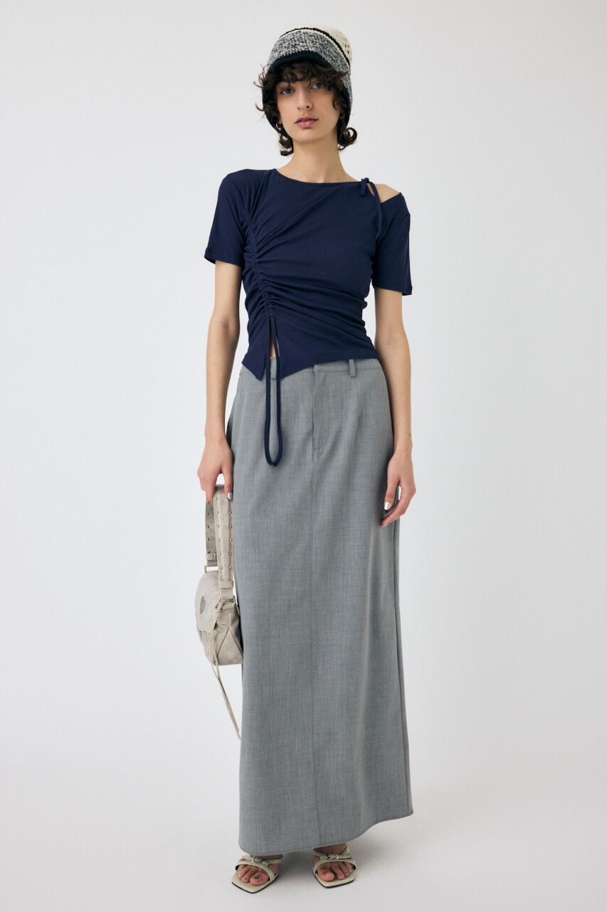 MOUSSY「ONE SHOULDER タイネック TEE」|Tシャツ・カットソー|