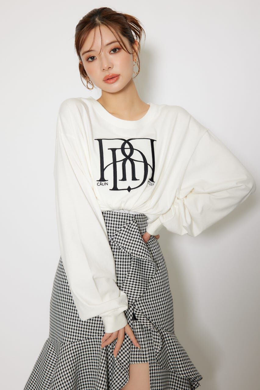 rienda「RDロゴロングTシャツ」|Tシャツ・カットソー|WHT