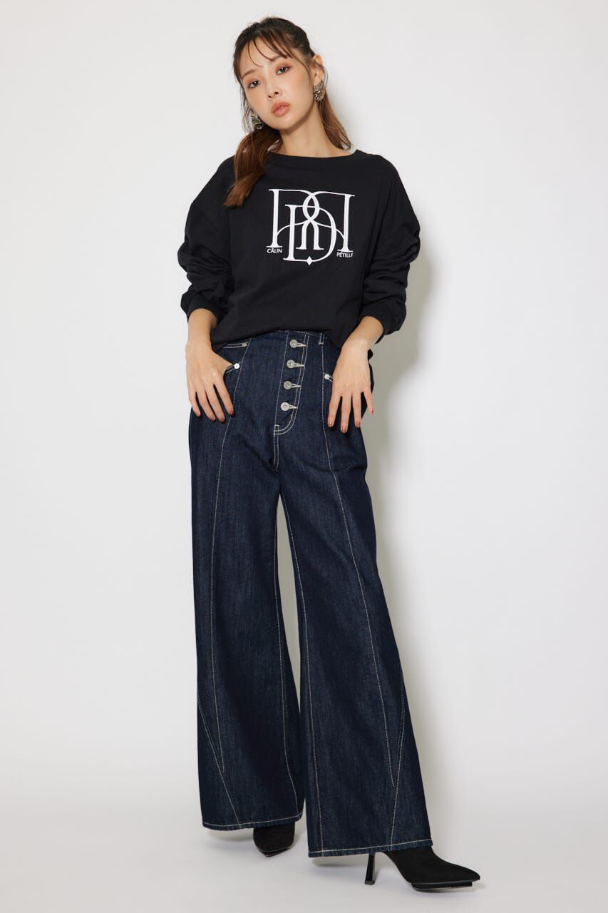 rienda「RDロゴロングTシャツ」|Tシャツ・カットソー|