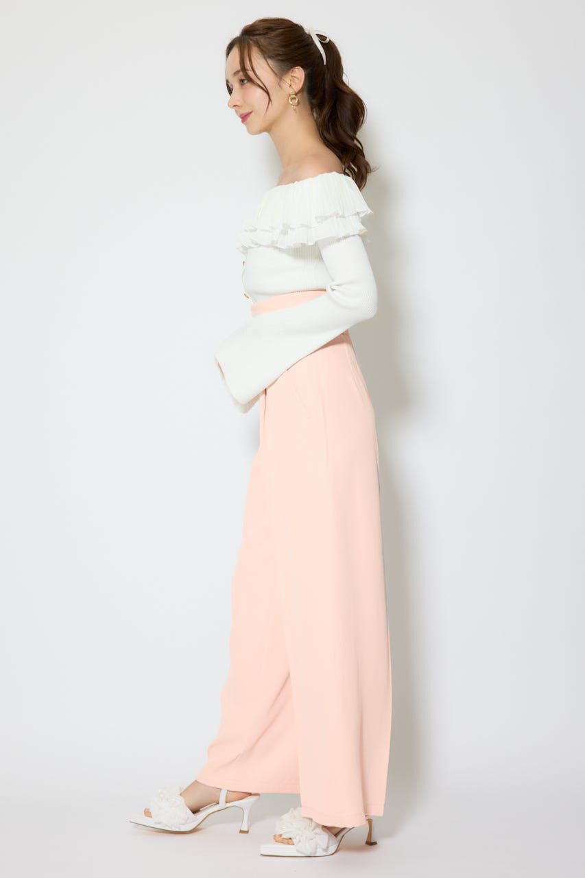 rienda「ベルトポイントハイウエストワイドパンツ」|その他|