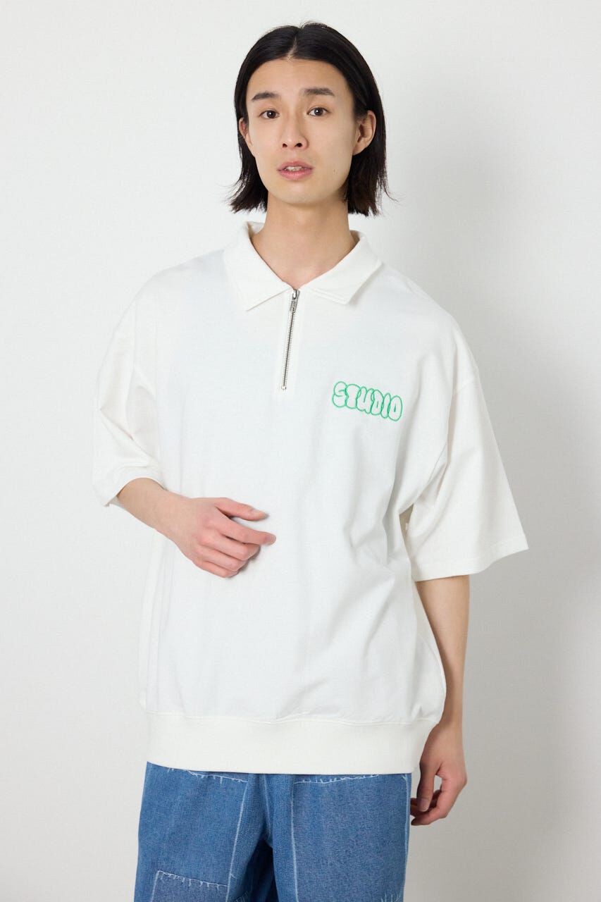 RODEO CROWNS「ライトスウェットZIPポロシャツ」|Tシャツ・カットソー|