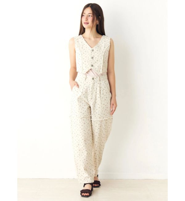 CALNAMUR「ツイルフワラーベスト」|ベスト・ジレ|