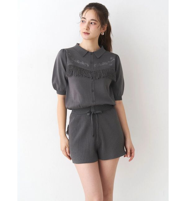 CALNAMUR「バックフリンジニットパンツ」|その他|