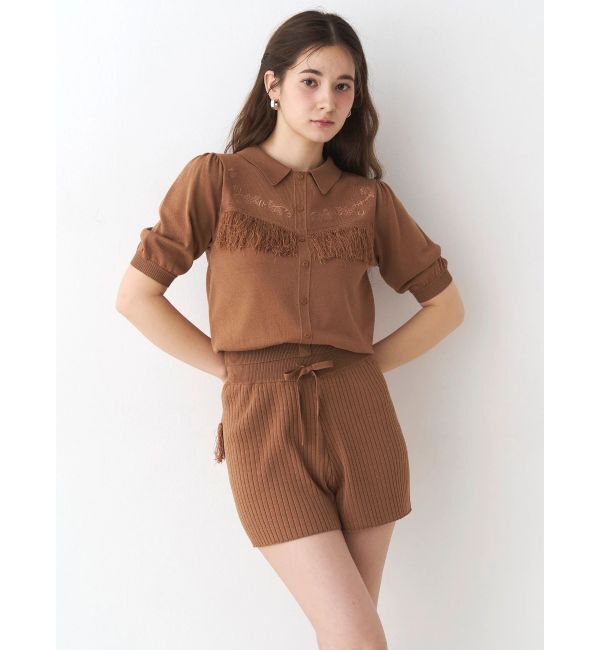 CALNAMUR「バックフリンジニットパンツ」|その他|