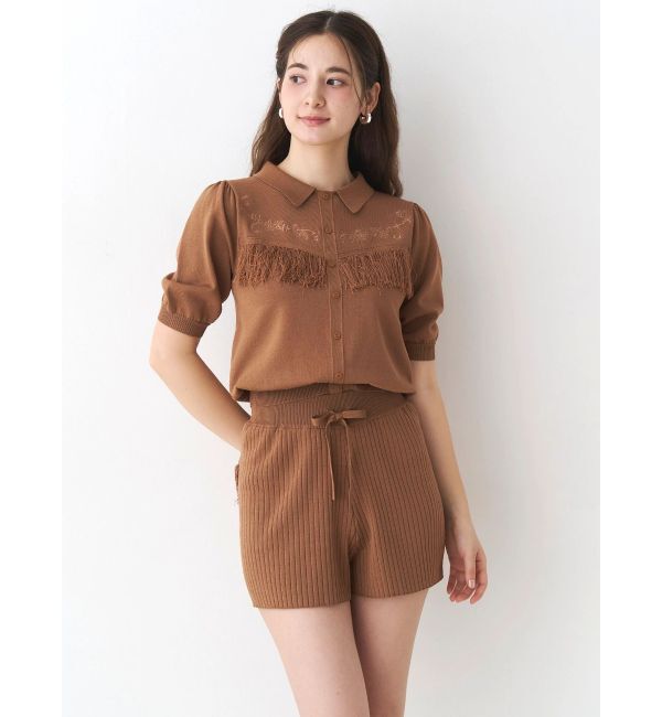 CALNAMUR「バックフリンジニットパンツ」|その他|