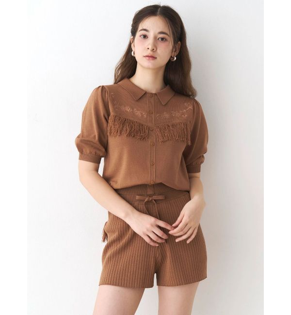 CALNAMUR「ウエスタンディティールニットトップス」|ニット・セーター|