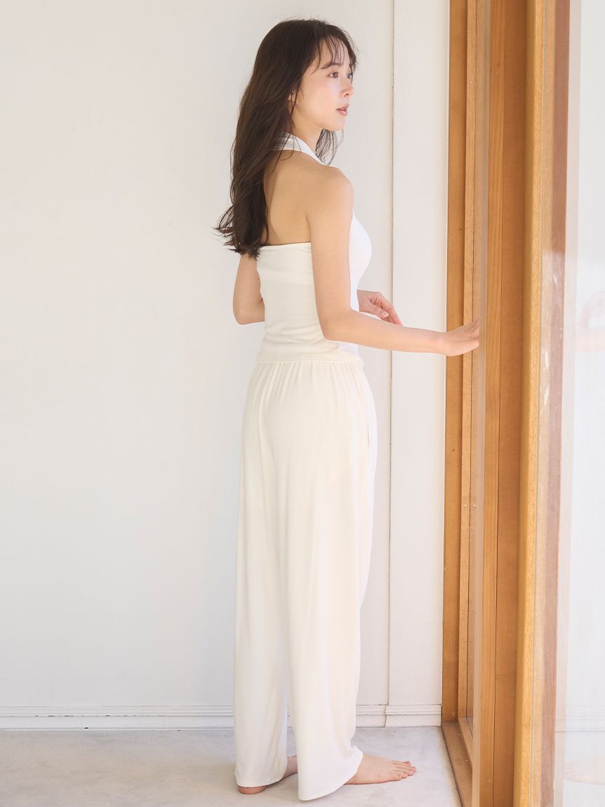 SNIDEL HOME「シルク混カットホルターネック」|ルームウェア|