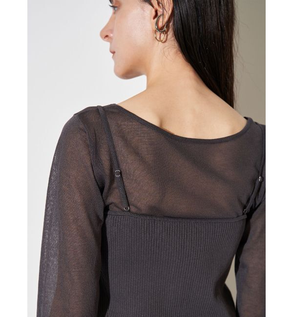 ELENDEEK「MULTI CAMI SET KT」|カーディガン|