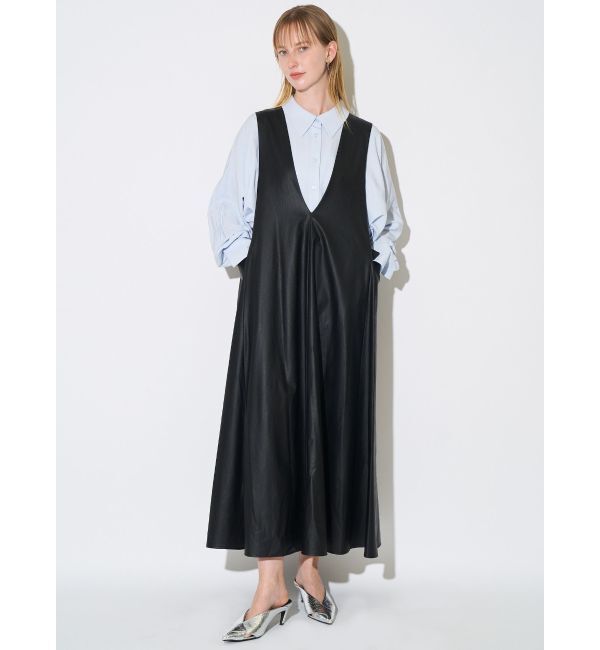 ELENDEEK「BACK BELT A-LINE OP」|ワンピース|