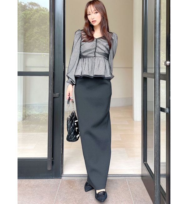 RESEXXY「シャーリングチュールチュニック」|チュニック|