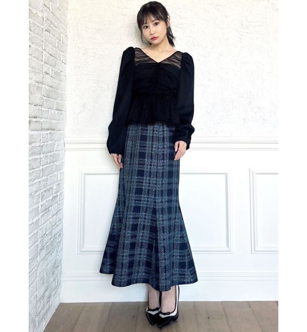 RESEXXY「シャーリングチュールチュニック」|チュニック|