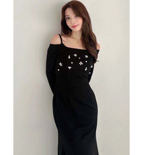 RESEXXY「ビジューオフショルワンピース」|ワンピース|