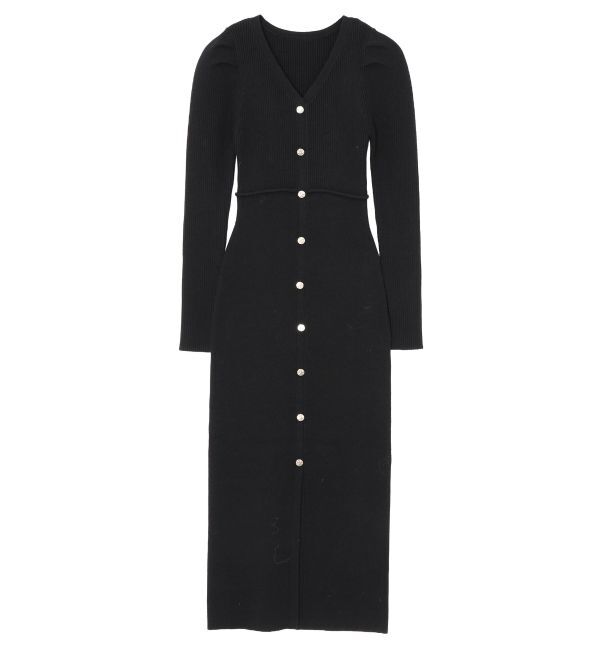 RESEXXY「ゴールドボタンタイトニットワンピース」|ワンピース|