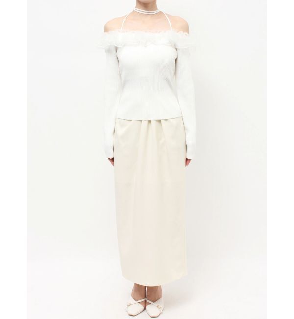 RESEXXY「シアーコンビオフショルニットトップス」|ニット・セーター|