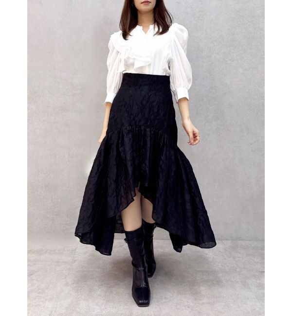 dazzlin「ドットジャカードイレヘムスカート」|スカート|