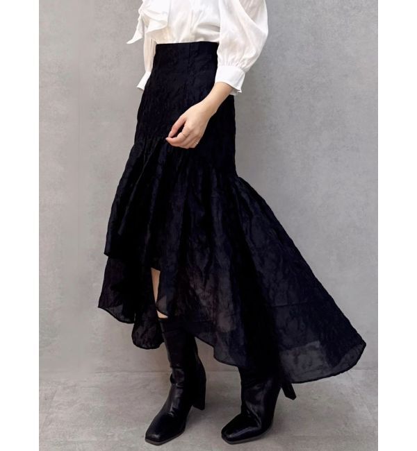 dazzlin「ドットジャカードイレヘムスカート」|スカート|