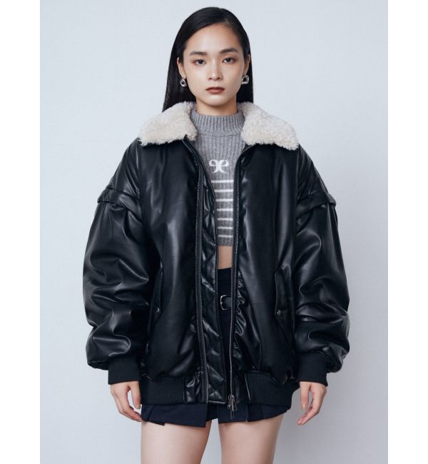 EMODA「ハイネッククロップロゴニット」|ニット・セーター|