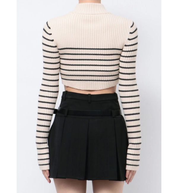 EMODA「ハイネッククロップロゴニット」|ニット・セーター|