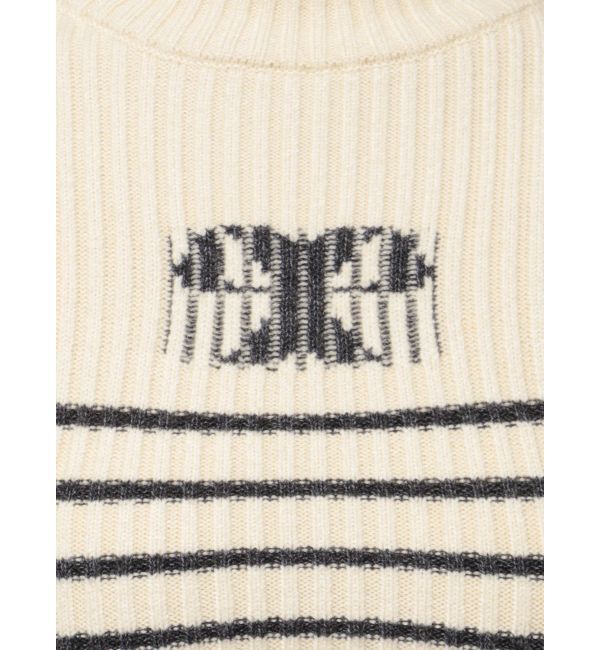 EMODA「ハイネッククロップロゴニット」|ニット・セーター|