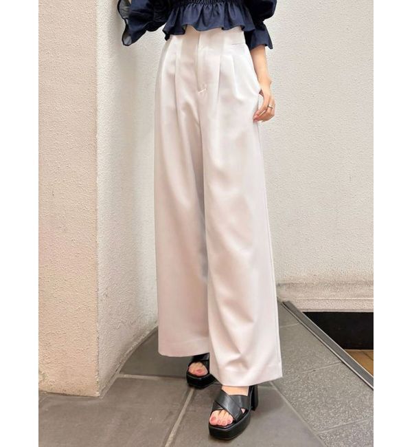 MERCURYDUO「basicワイドパンツ」|その他|ベージュ