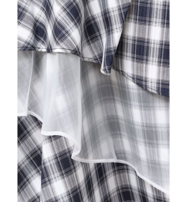 MERCURYDUO「異素材使いティアードスカート」|スカート|