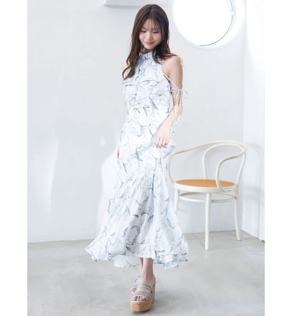 MERCURYDUO「花柄アメスリラッフルワンピース」|ワンピース|