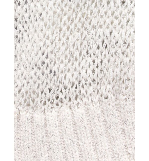 MERCURYDUO「透かし編みラメ混ボレロカーディガン」|カーディガン|