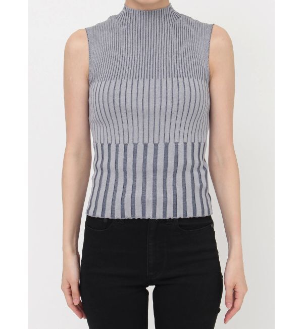 MURUA「リブデザインハイネックノースリーブニット」|ニット・セーター|