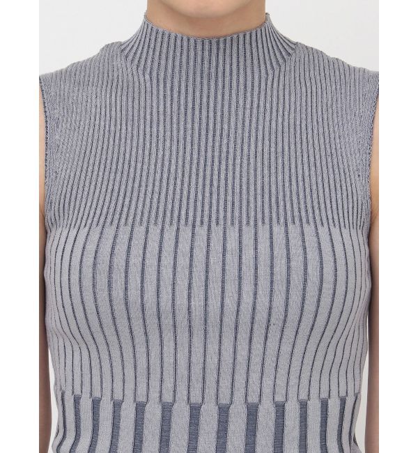 MURUA「リブデザインハイネックノースリーブニット」|ニット・セーター|