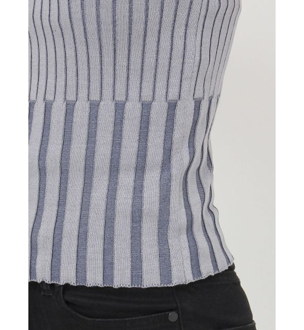 MURUA「リブデザインハイネックノースリーブニット」|ニット・セーター|