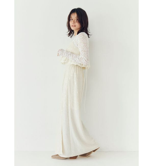 Ungrid「スパンコールラップスカート」|スカート|