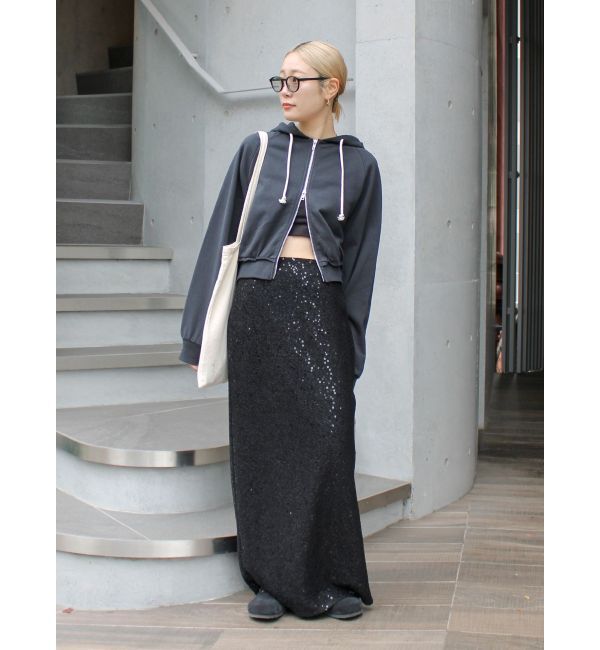 Ungrid「スパンコールラップスカート」|スカート|
