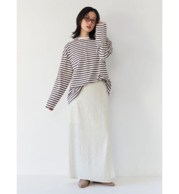 Ungrid「スパンコールラップスカート」|スカート|