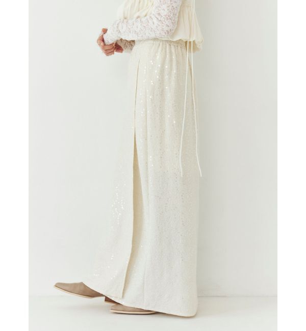 Ungrid「スパンコールラップスカート」|スカート|