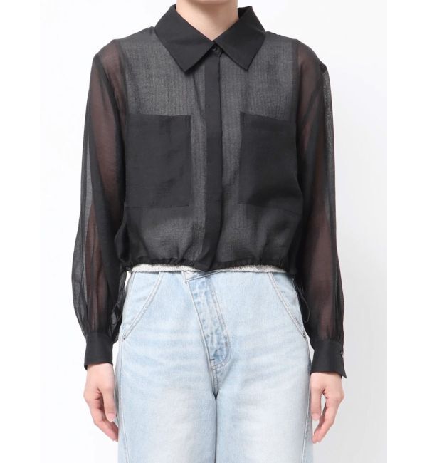 LAGUNAMOON「ドロストシアーショートシャツ」|シャツ・ブラウス|