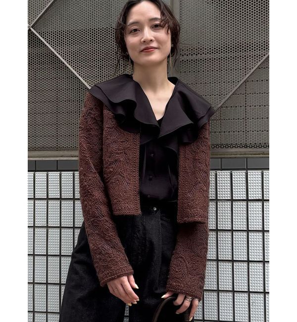 LAGUNAMOON「ラッフルシアーブラウス」|シャツ・ブラウス|ブラック