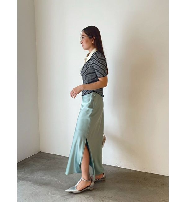 LAGUNAMOON「カラーネックラインニットプルオーバー」|ニット・セーター|