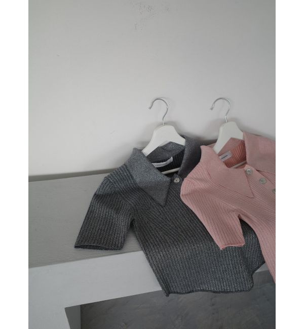 LAGUNAMOON「カラーネックラインニットプルオーバー」|ニット・セーター|