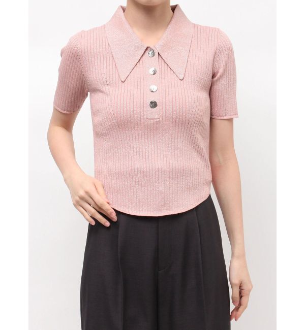 LAGUNAMOON「カラーネックラインニットプルオーバー」|ニット・セーター|