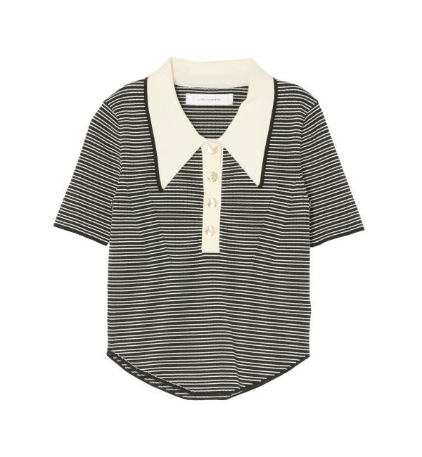 LAGUNAMOON「カラーネックラインニットプルオーバー」|ニット・セーター|