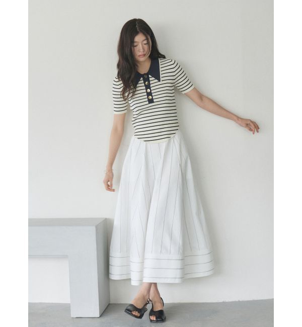 LAGUNAMOON「カラーネックラインニットプルオーバー」|ニット・セーター|