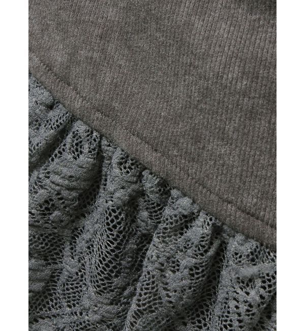 EVRIS「レースドッキングアシンメトリートップス」|Tシャツ・カットソー|