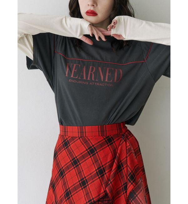 jouetie「ロゴレイヤリングTシャツ」|Tシャツ・カットソー|ブラック